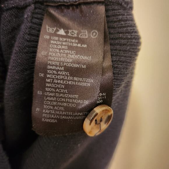 H&M Navy Long Length Cardigan Sweater S - Picture 11 of 11